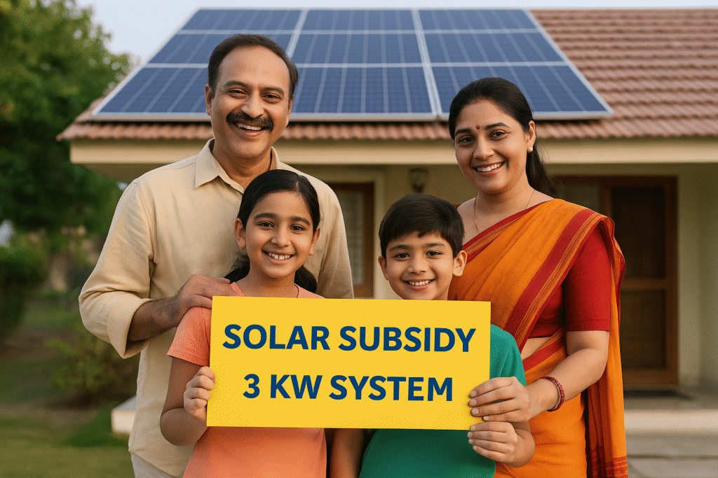 3kW Solar System Price in India with Subsidy-A 2025 Guide