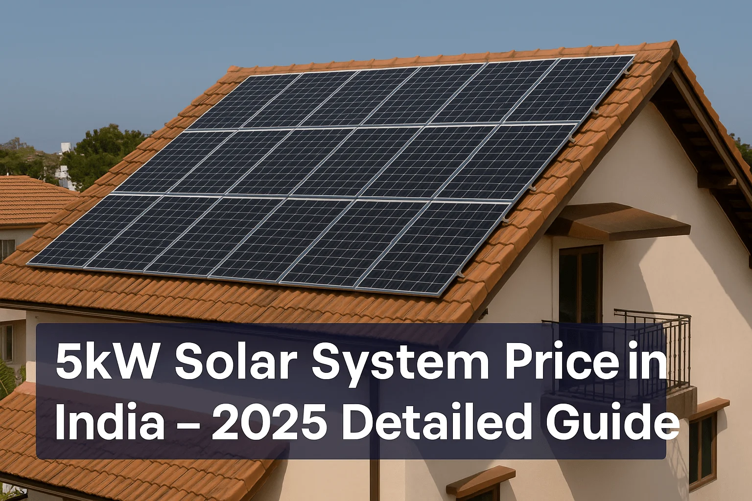 5kw Solar system Price in India